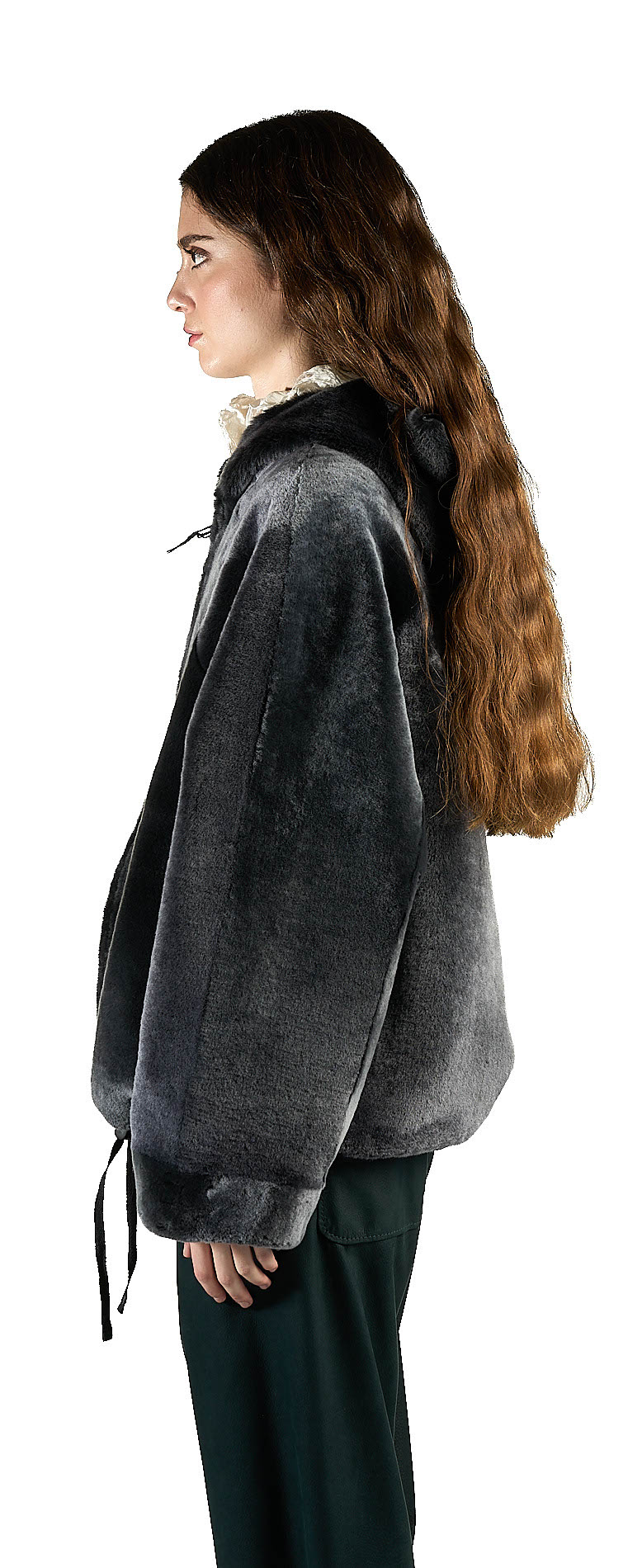 DANIELE BASTA LEATHER AND SILVER JACKET